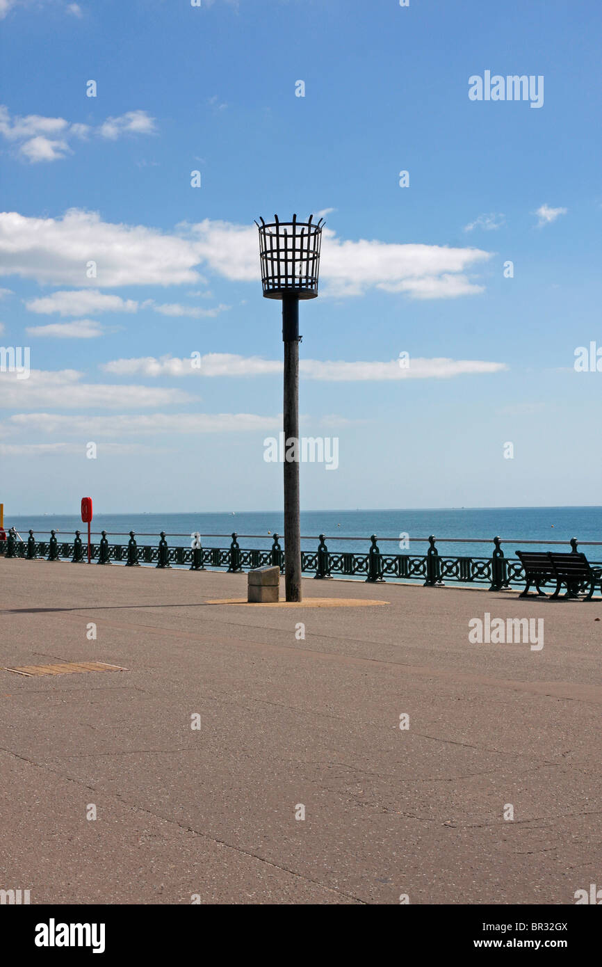 Replica beacon at Hove seafront East Sussex Stock Photo Alamy