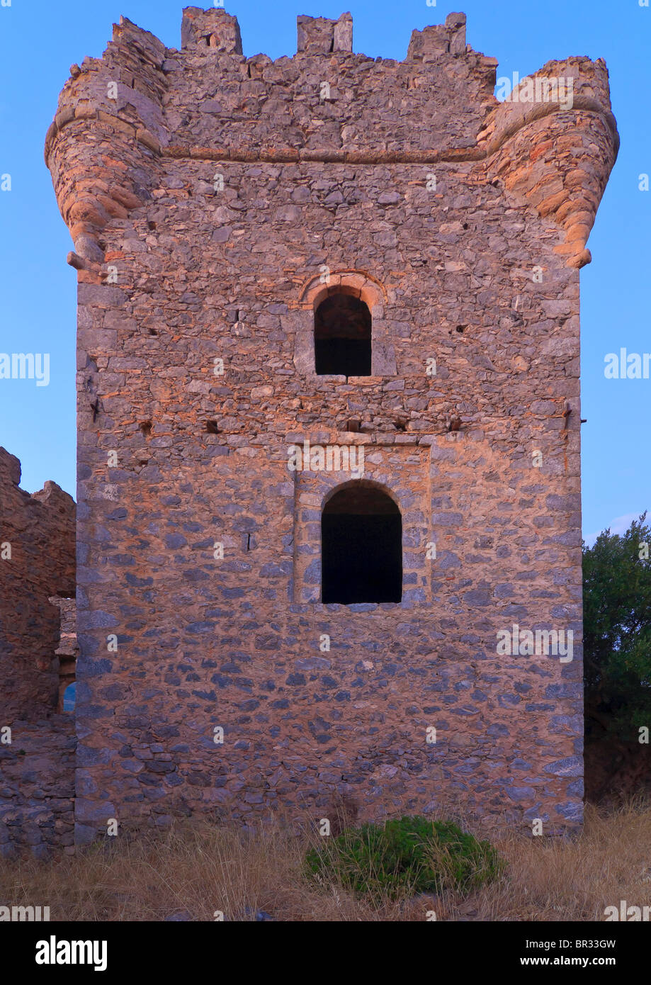 Kapetanakis old tower in Messinia Stock Photo