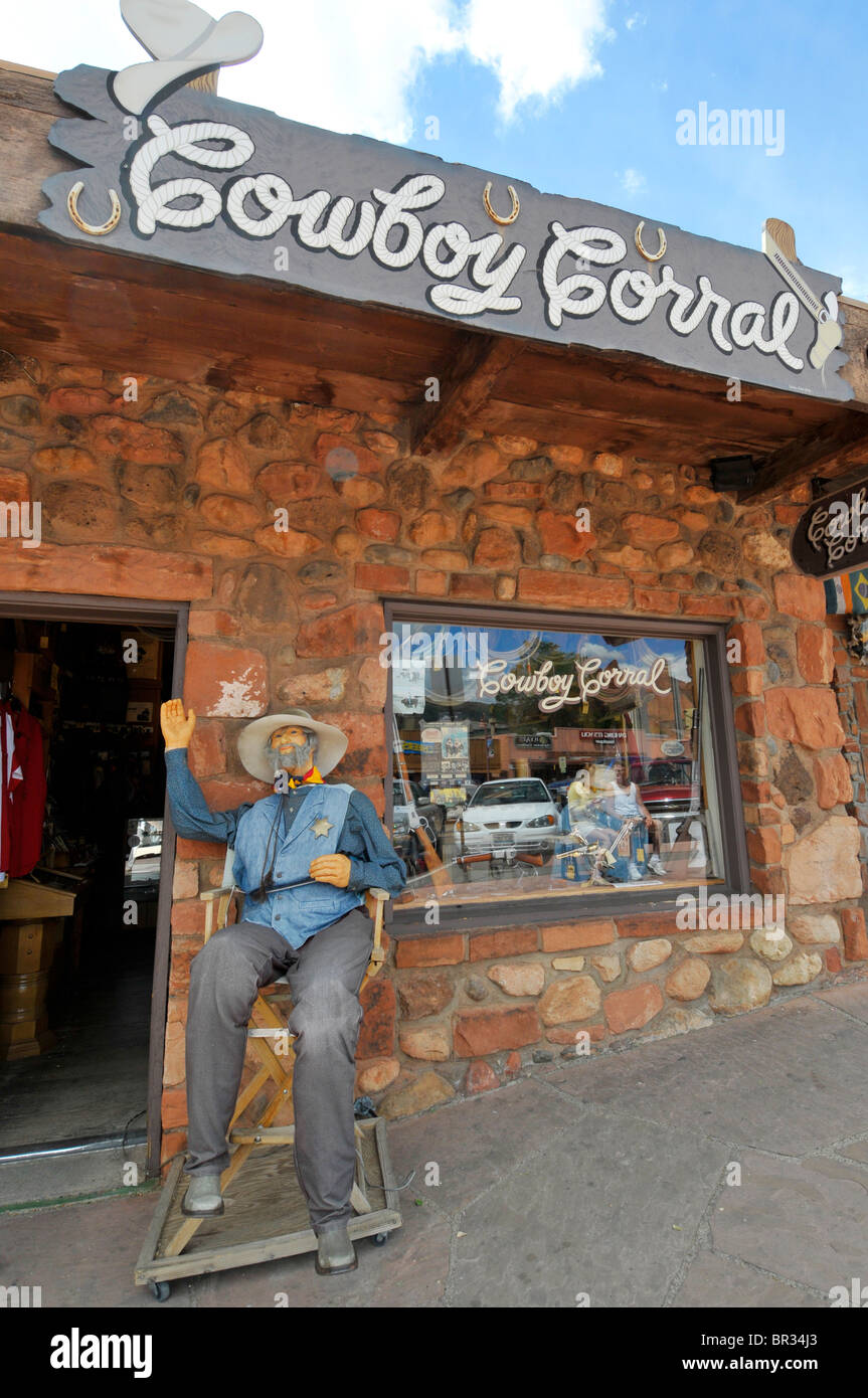 Cowboy Corral Shopping Area Sedona Arizona Stock Photo Alamy