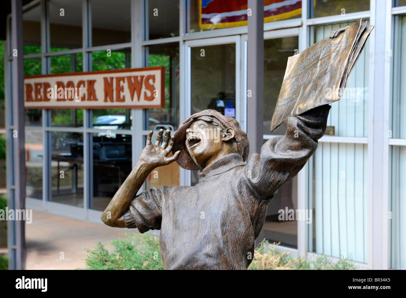 Red Rock News and Shopping Area Sedona Arizona  Stock Photo