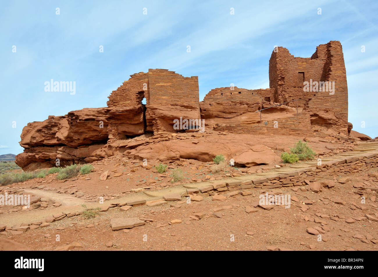 Wukoki Pueblo Ruins Wupatki National Monument Flagstaff Arizona Stock Photo Alamy
