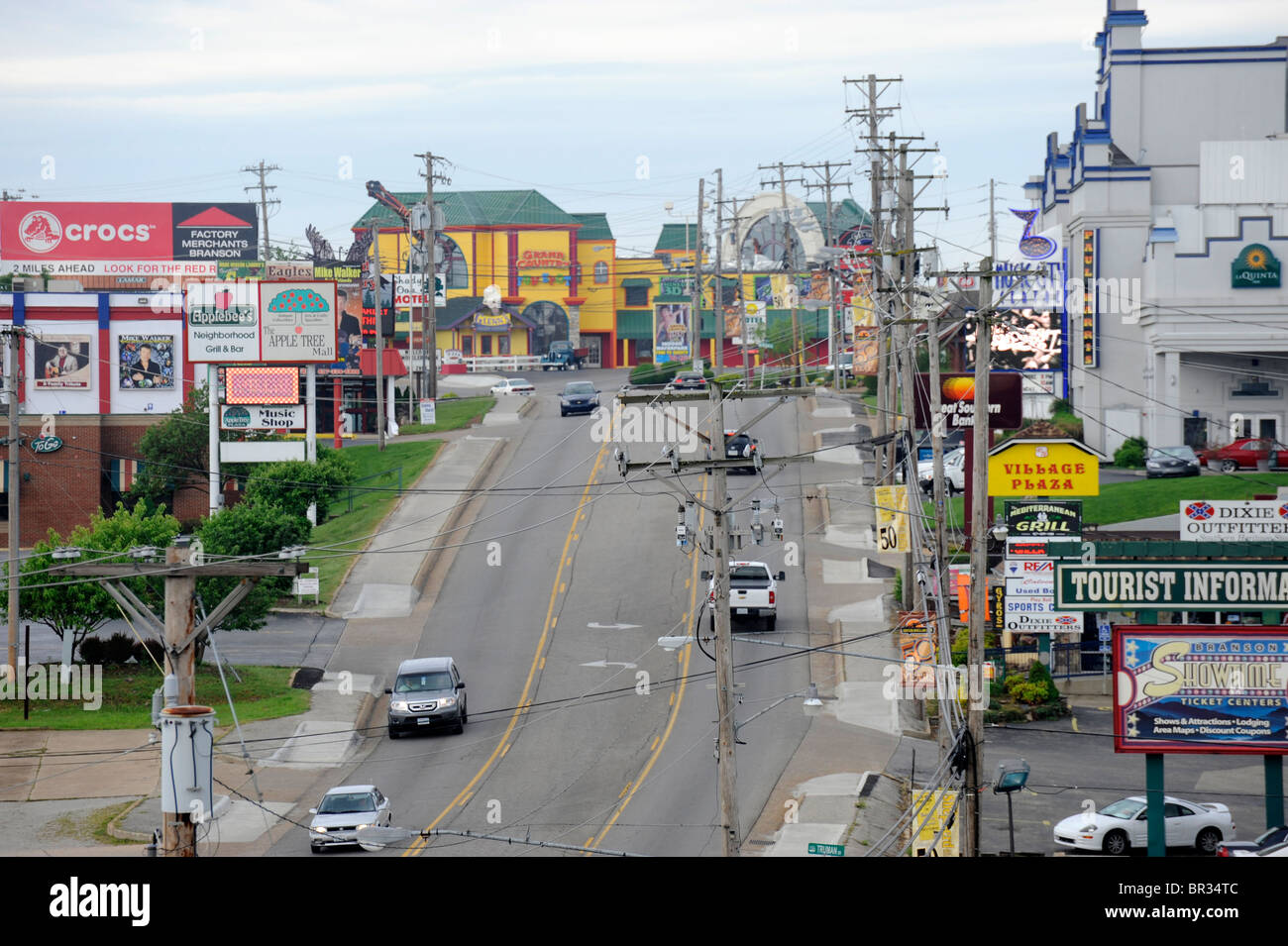 Restaurants Hotels and Entertainment Branson Missouri Stock Photo Alamy