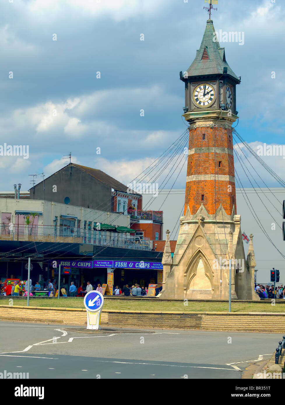 The clock tower,Skegness,Lincolnshire,UK Stock Photo Alamy
