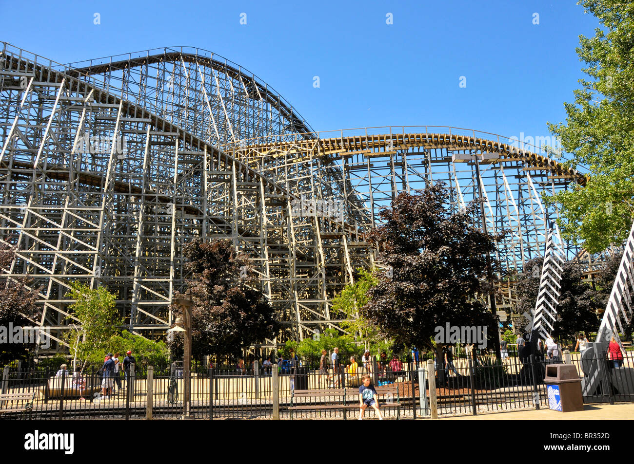 Mean Streak Roller Coaster Cedar Point Amusement Park Sandusky Ohio Stock  Photo - Alamy