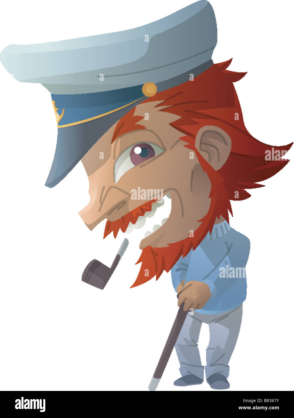 Portrait of a captain Stock Photo - Alamy