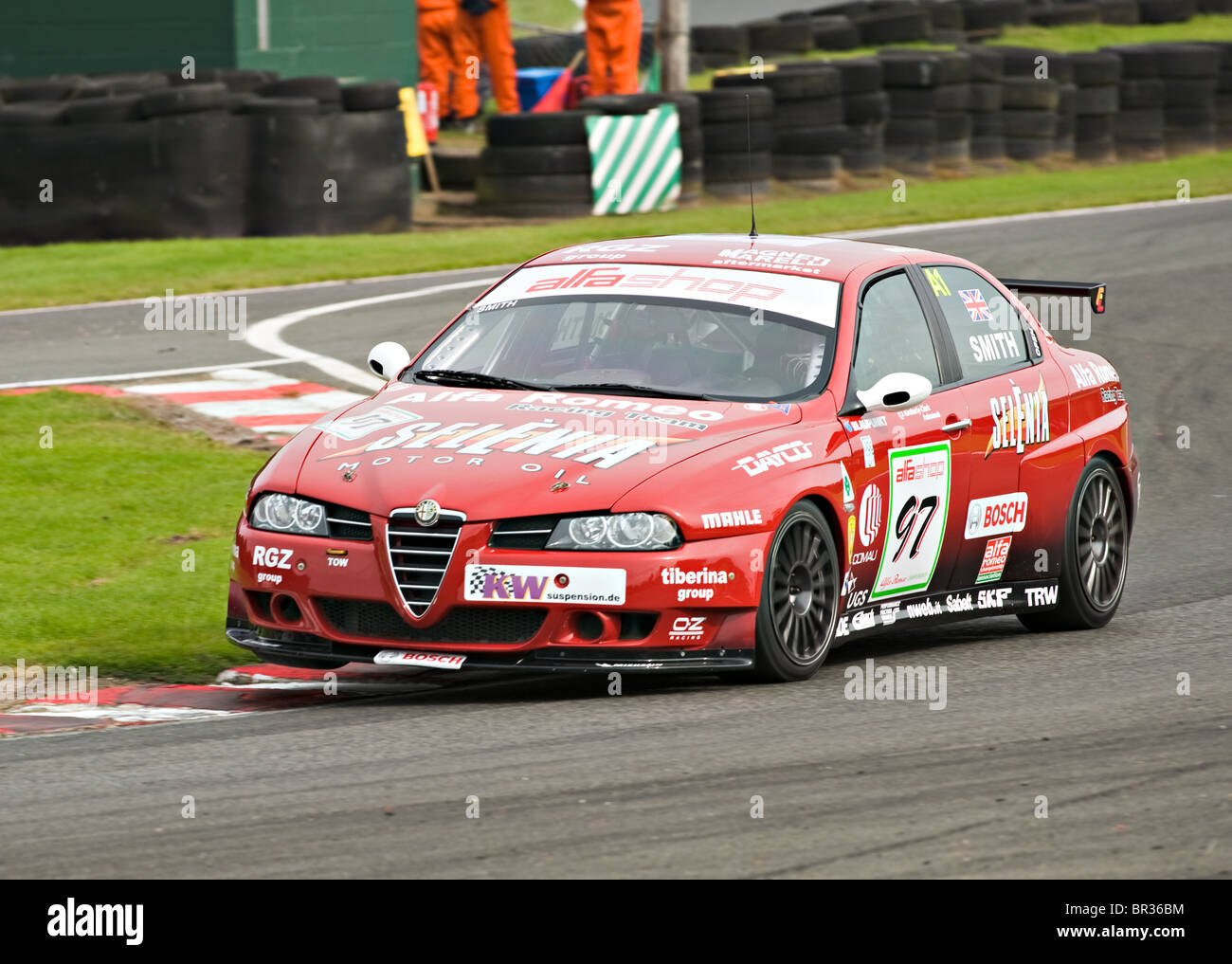 Alfashop Alfa Romeo 156 Saloon Racing Car Exiting Brittens at Oulton ...