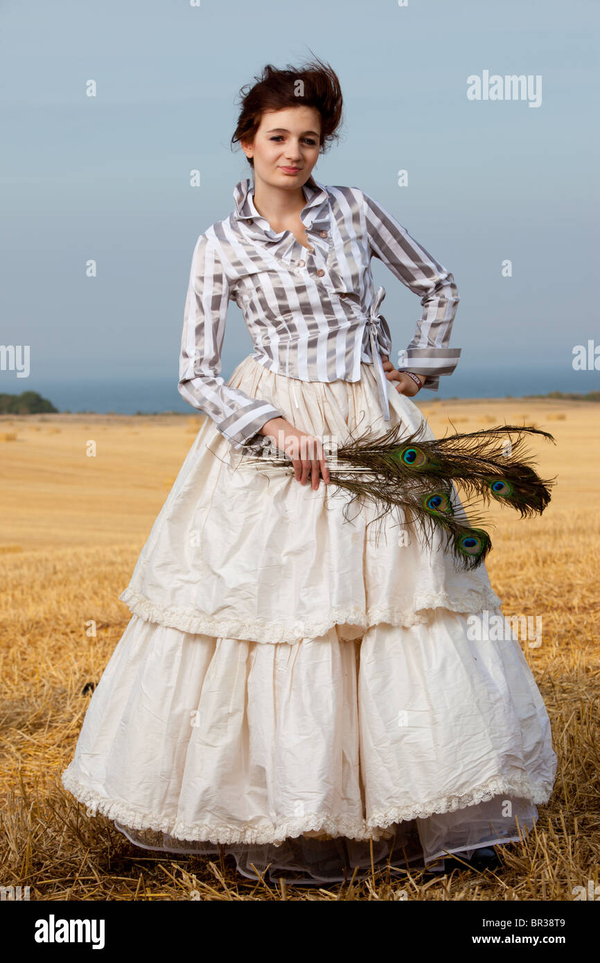 Girl in a long skirt stock photo. Image of eyes, poses - 20050356