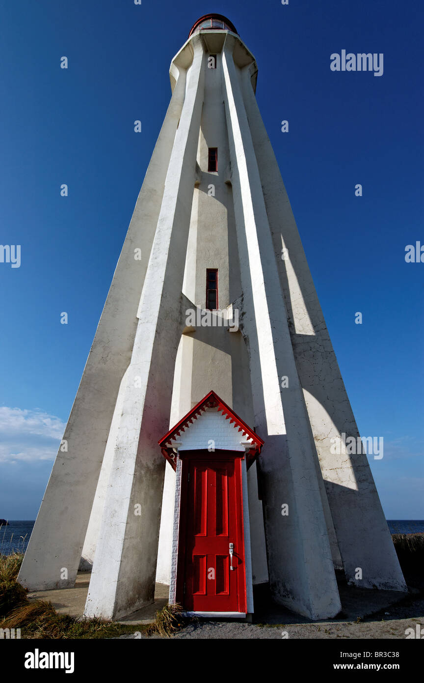 The lighthouse at Father Point Rimouski, site of the sinking of the
