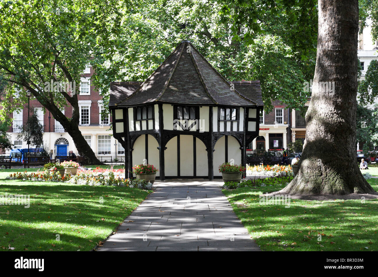 The Old Gardeners Hut, situated in Soho Square in London Stock Photo