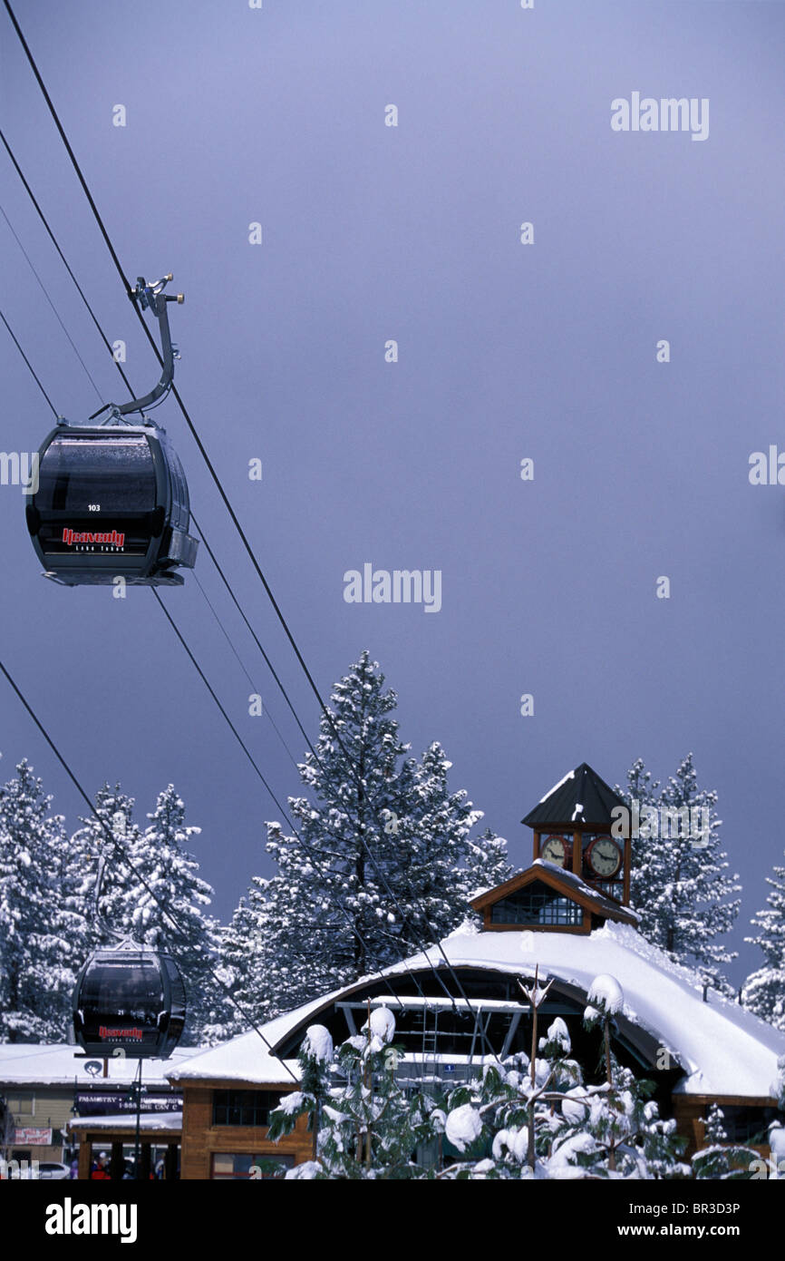 A gondola at a ski resort in winter Stock Photo - Alamy