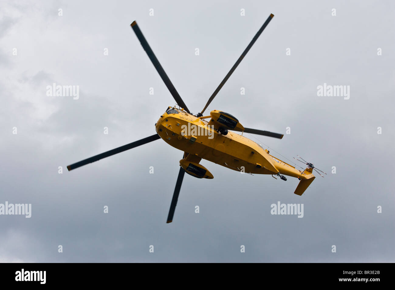 Helicopter sea king yellow hi-res stock photography and images - Alamy