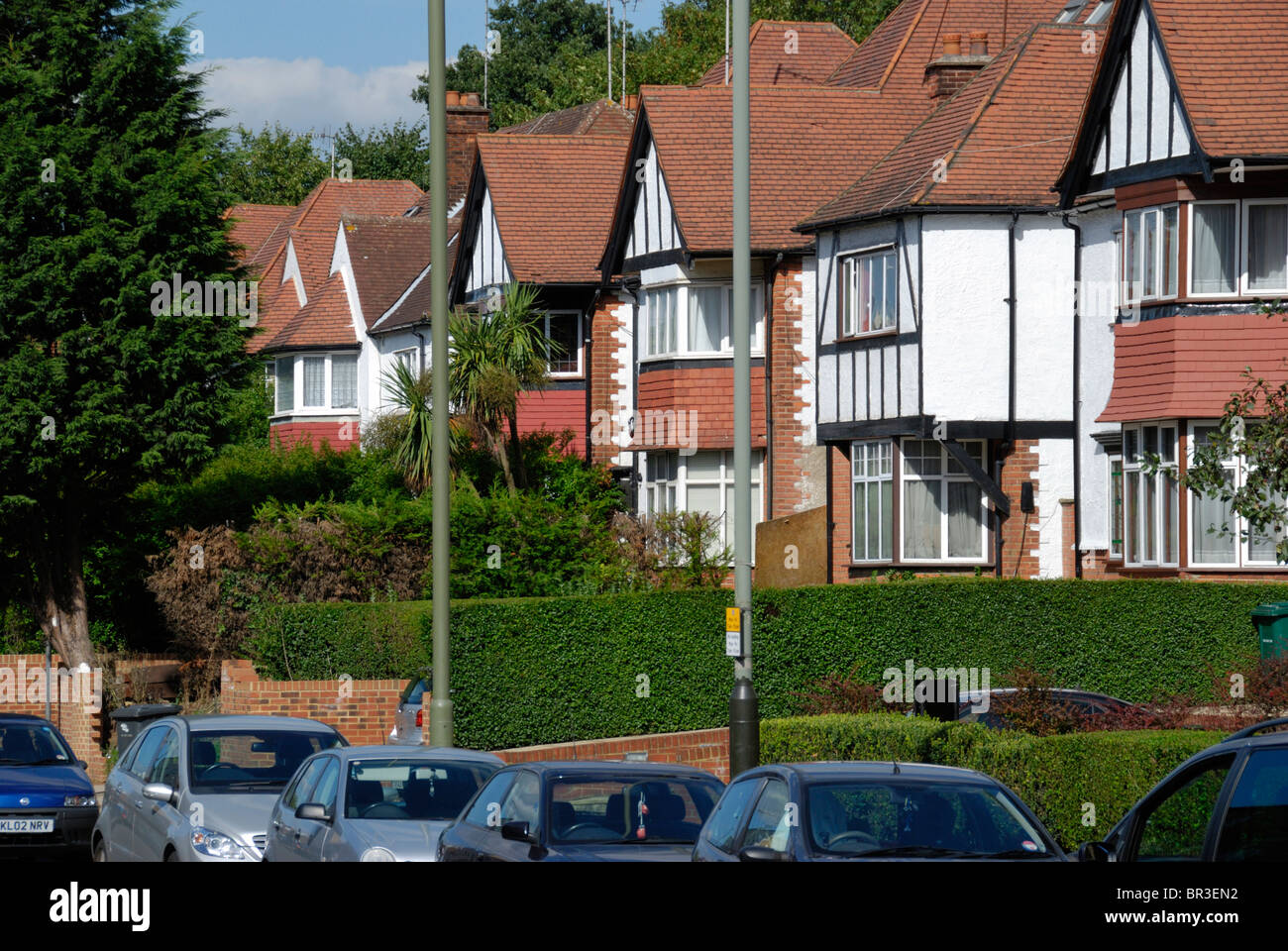Houses in Golders Green, London, England Stock Photo