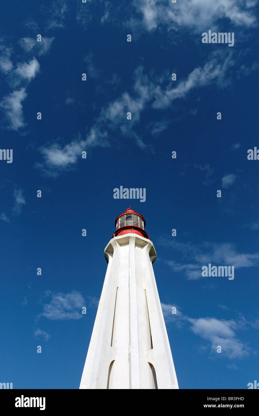 The lighthouse at Father Point Rimouski, site of the sinking of the