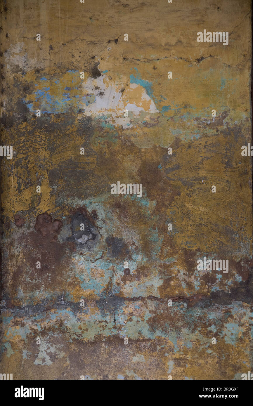 Abstract closeup of colorful wall, Tamil Nadu, India Stock Photo Alamy