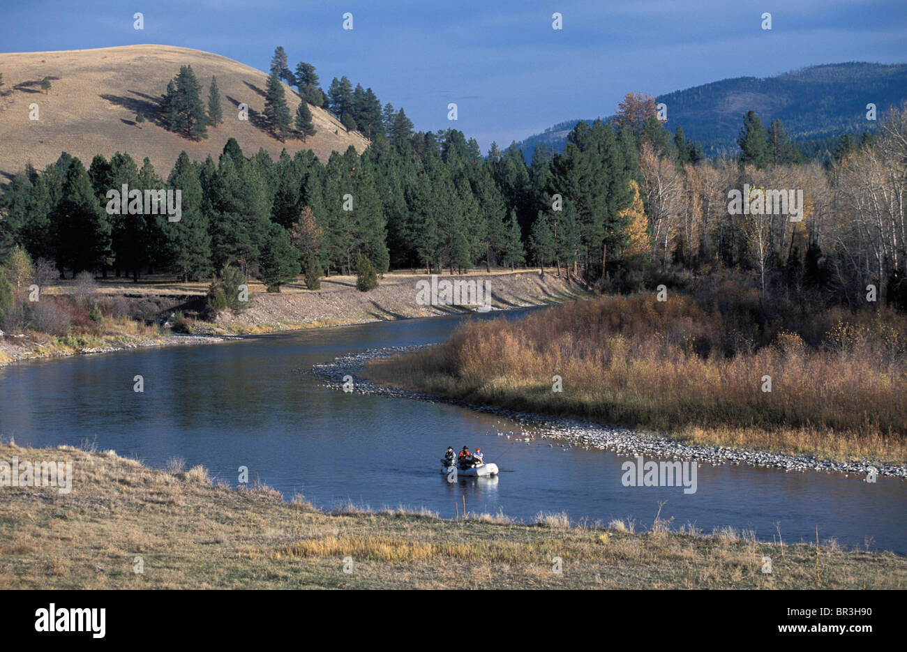 Blackfoot River valley in Montana Stock Photo Alamy