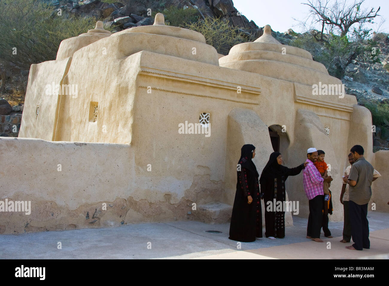 Al Bidyah Mosque in Fujeirah, UAE Stock Photo