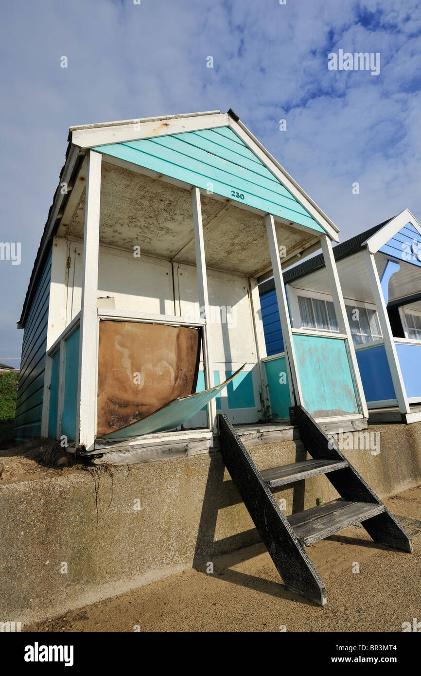 Beach Hut - Southwold, Suffolk Stock Photo