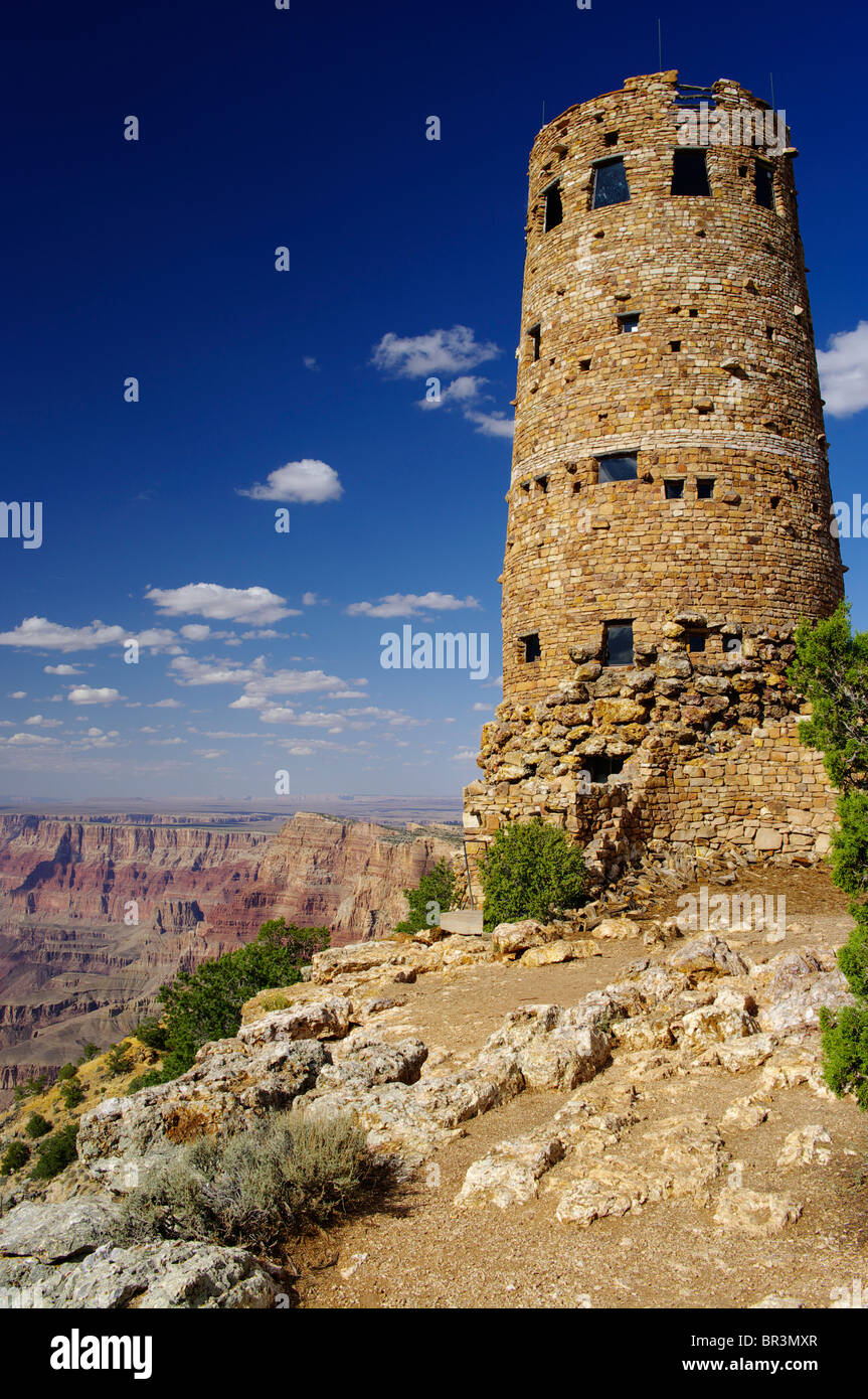 Desert View Watchtower, Grand Canyon south rim Stock Photo - Alamy