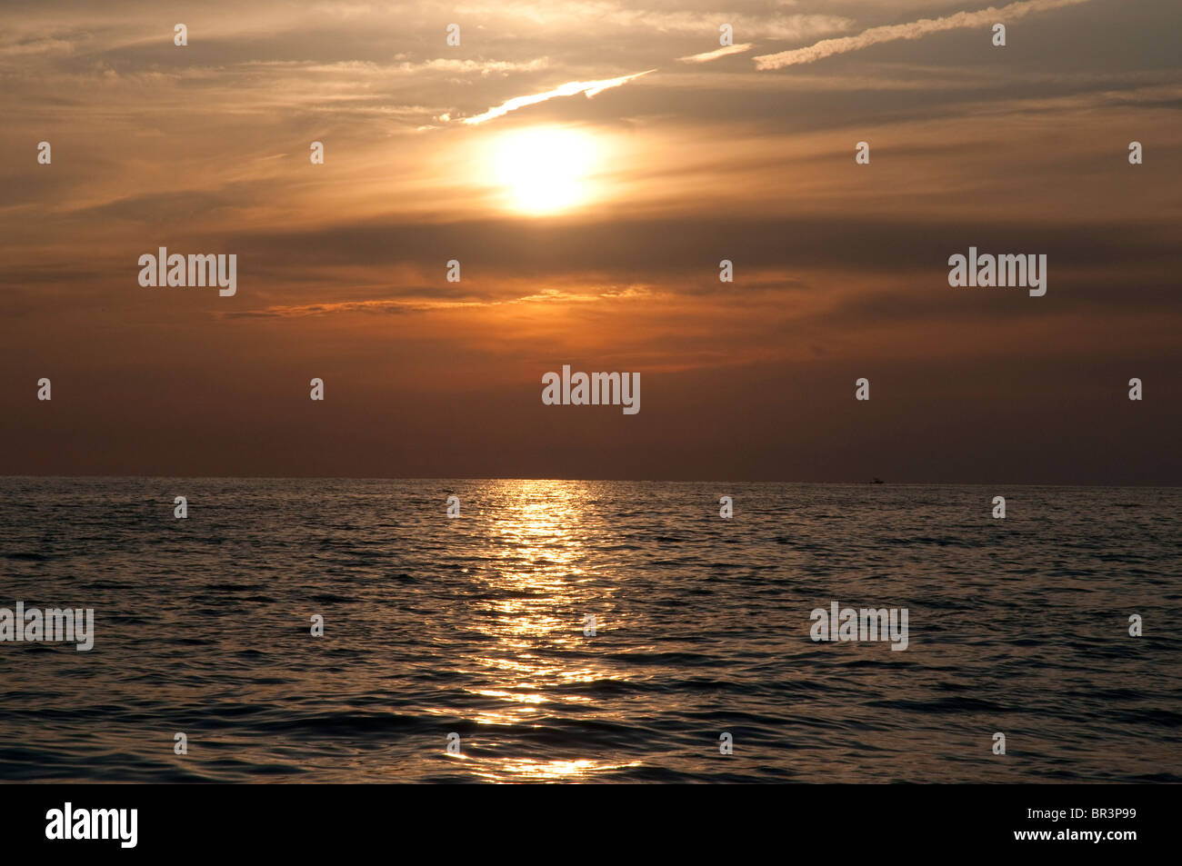Sunset over St Pete Beach near St Petersburg Florida USA Stock Photo ...