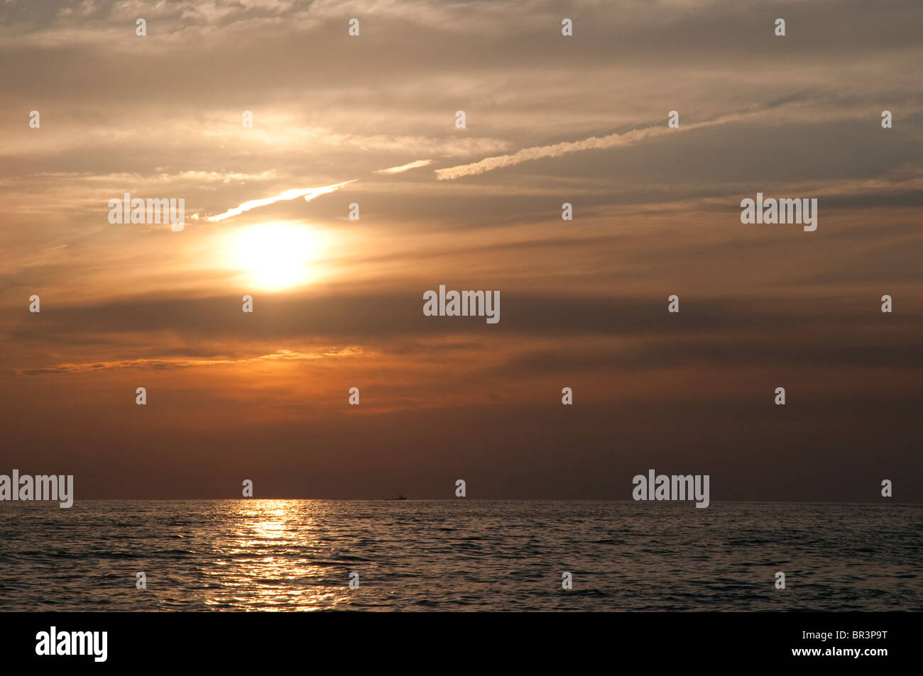 Sunset over St Pete Beach near St Petersburg Florida USA Stock Photo ...