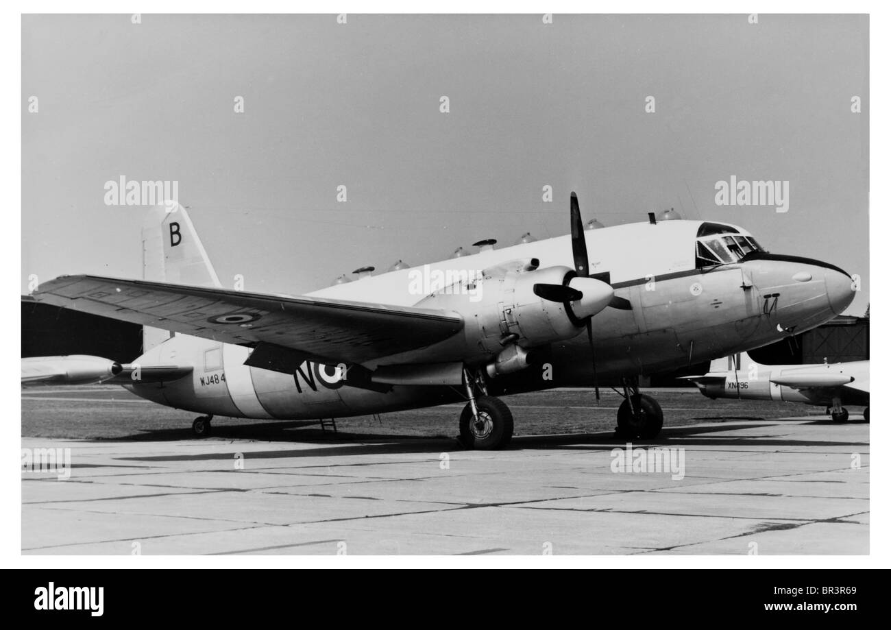 Old Photograph of WJ484 Vickers Valetta De-mobbed Aircraft Aeroplane at Airport Stock Photo