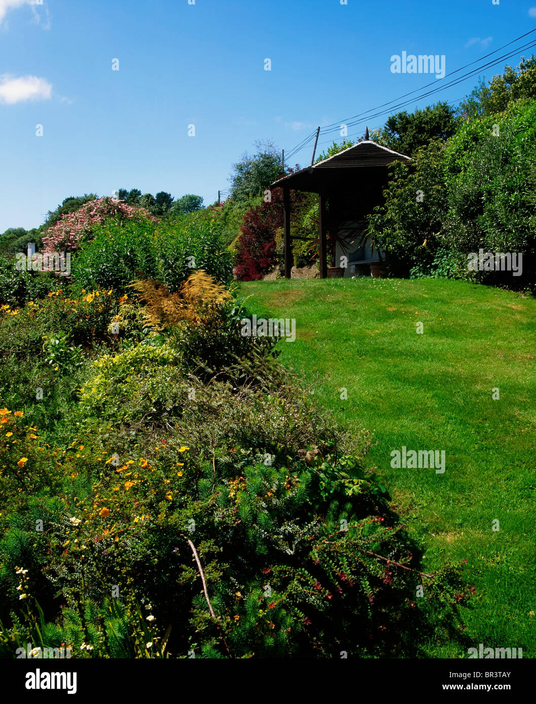 Kilcrohane, Co Cork, Ireland, Summer House And Mixed Borders Stock Photo Alamy