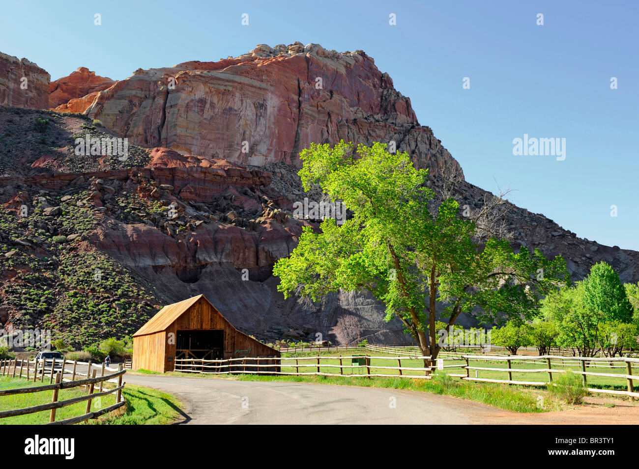 Historic Gifford Farm Museum Capitol Reef National Park Utah Stock