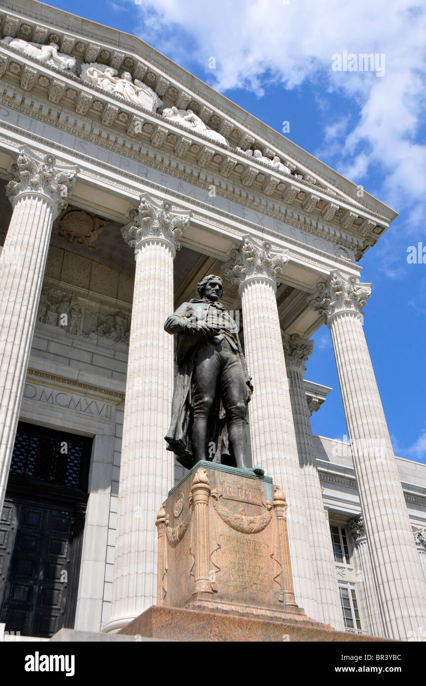 Statue of Thomas Jefferson in front of State Capitol Jefferson City Missouri Stock Photo Alamy