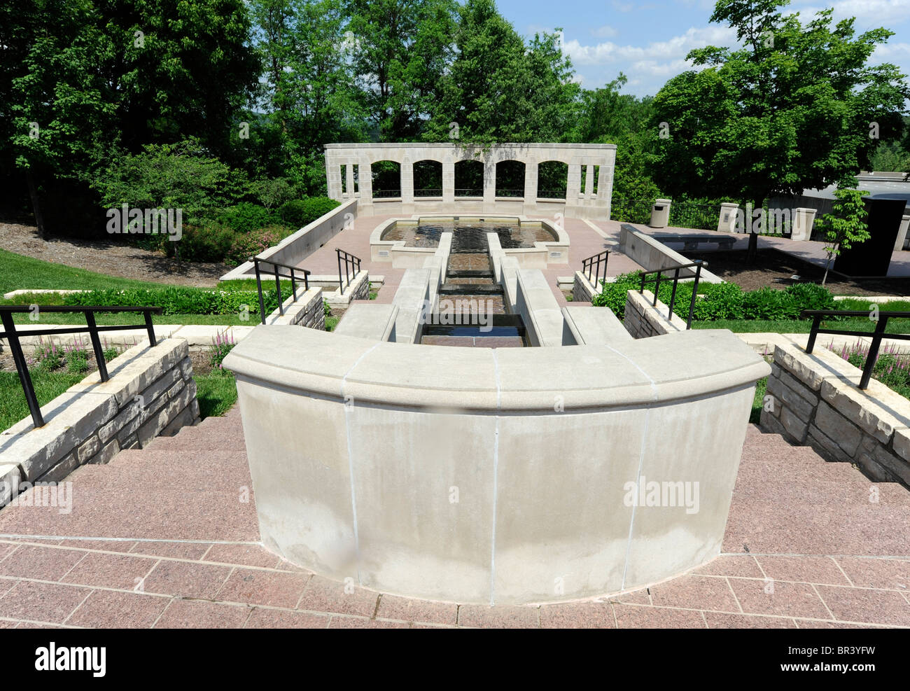 Water Pools State Capitol Jefferson City Missouri Stock Photo Alamy