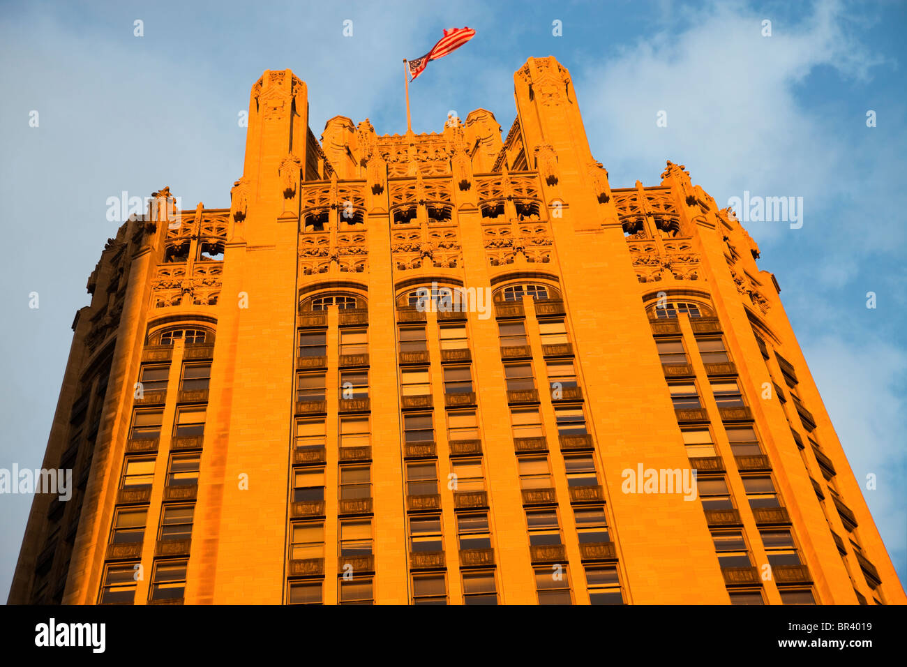 Tribune Tower 435 North Michigan Avenue in Chicago, Illinois Stock