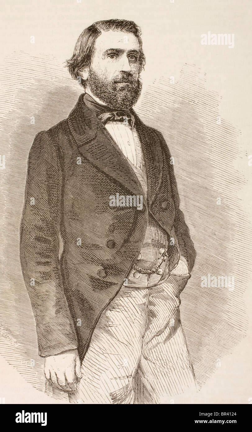 Giuseppe Fortunino Francesco Verdi 1813 -1901. Italian composer. Stock Photo
