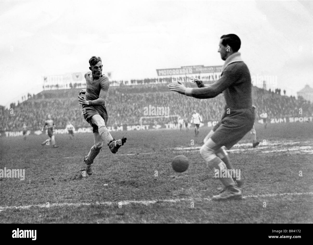 Historical image, football, ca. 1925 Stock Photo