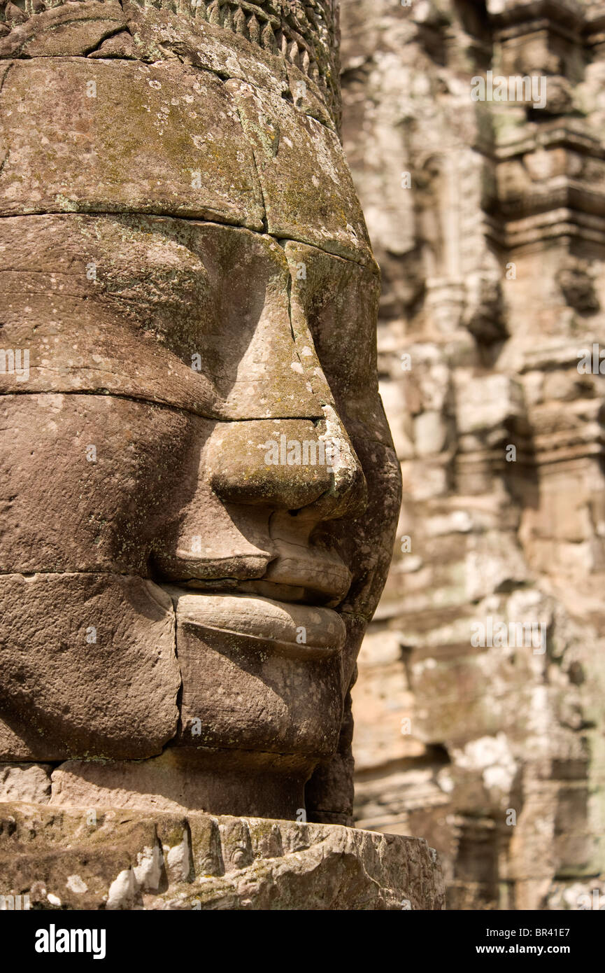 Statue face in Cambodia Stock Photo Alamy