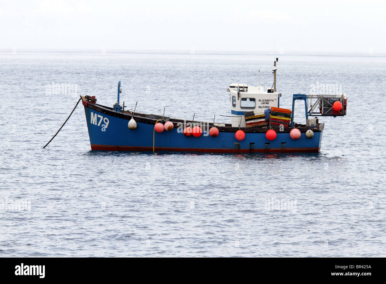 Crab fishing boat, Pembrokeshire. West Wales Stock Photo Alamy