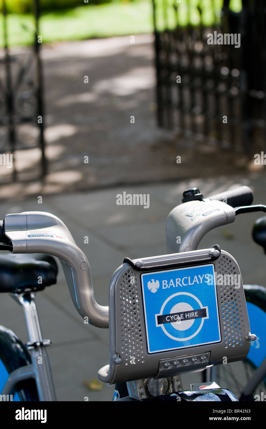 The London Cycle Hire Scheme.  Photo by Gordon Scammell Stock Photo