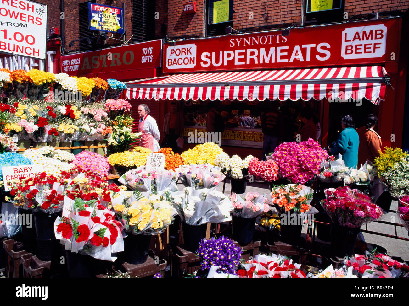 Dublin, Co Dublin, Ireland, Moore Street Markets Stock Photo