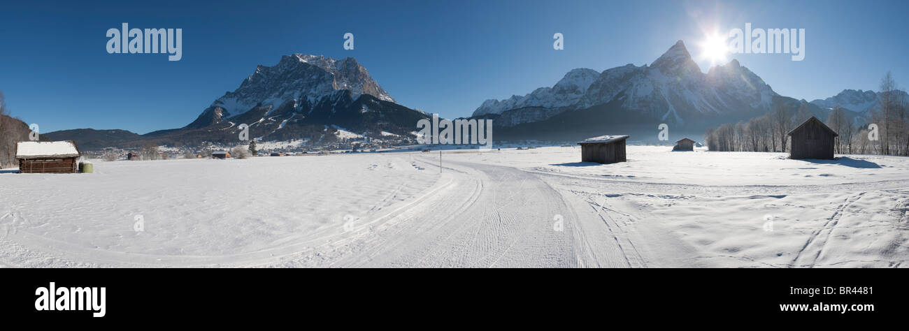 View towards mount zugspitze hi-res stock photography and images - Alamy