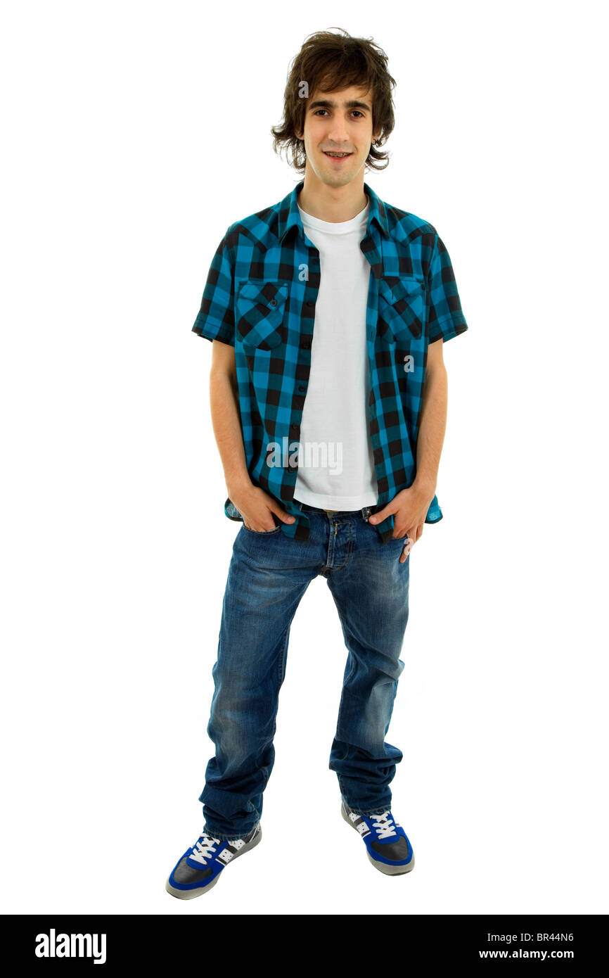 Full body teen boy standing hi-res stock photography and images - Alamy