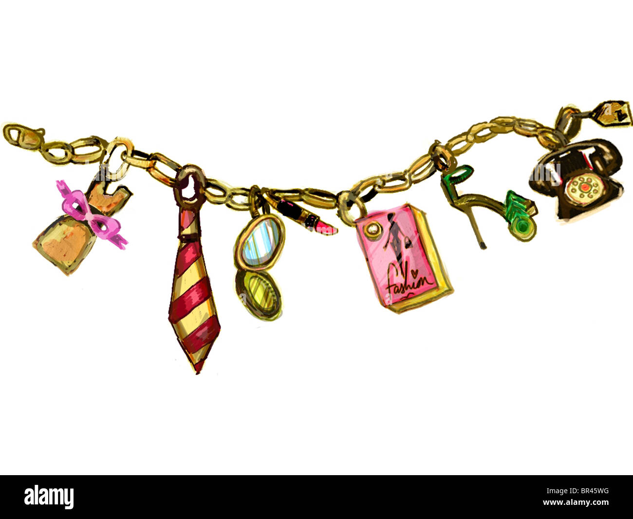 A charm bracelet Stock Photo Alamy