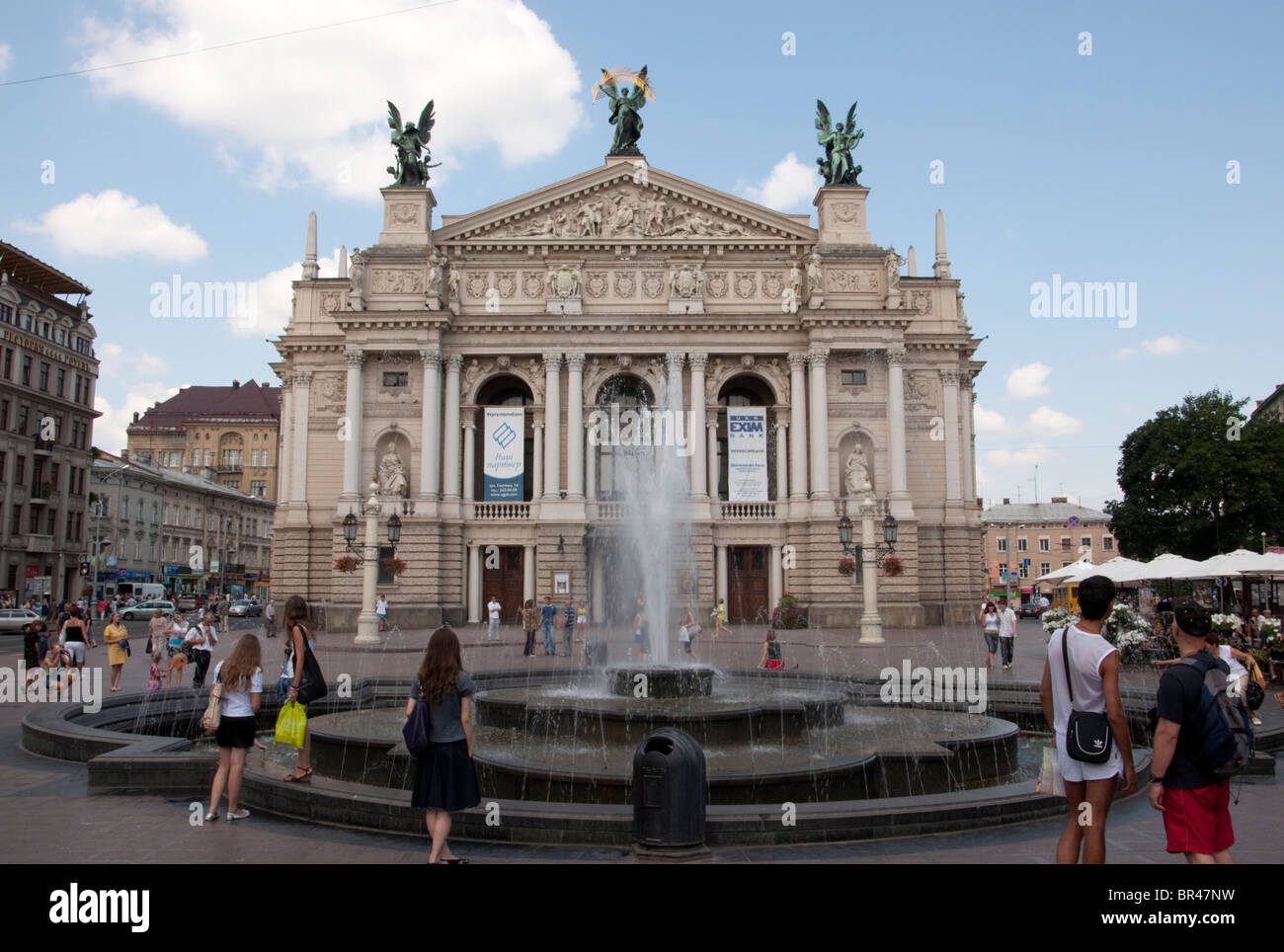 Opera House, Lviv, Ukraine Stock Photo