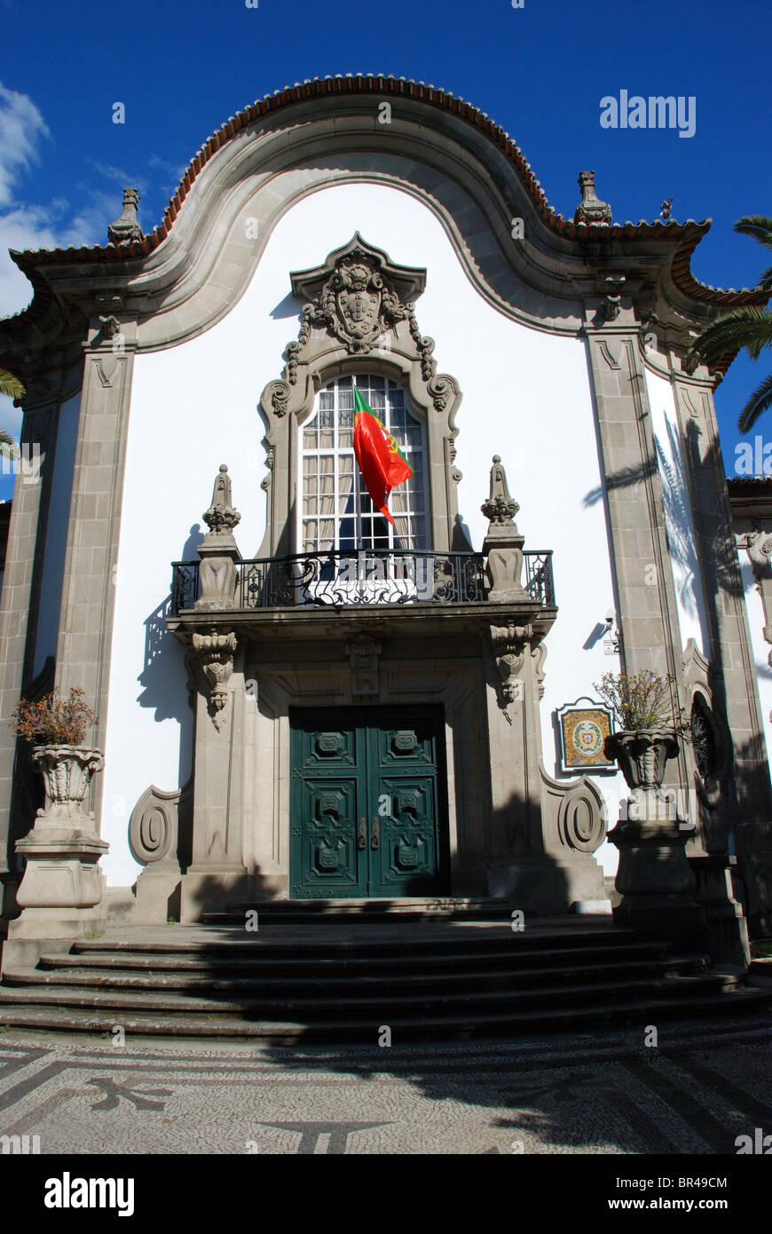 Portuguese embassy along the Avenida el Cid, Seville, Seville Province, Andalucia, Spain, Western Europe. Stock Photo