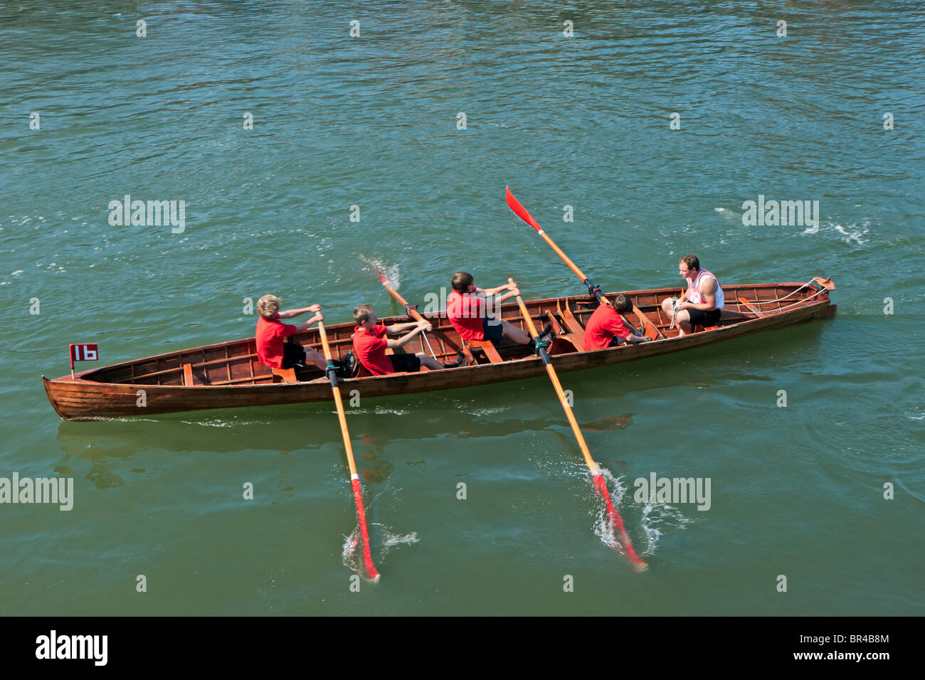Rowing boat race at Whitby north yorkshire Stock Photo Alamy