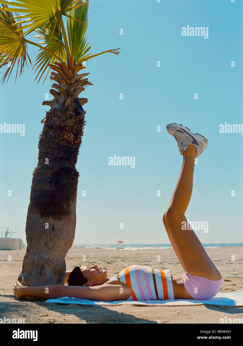 Mixed race woman beach hi-res stock photography and images - Alamy