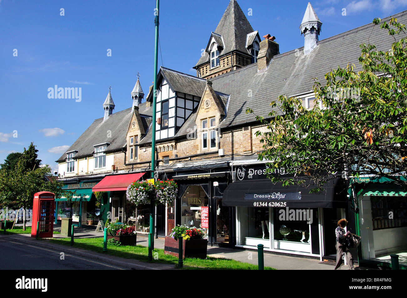 Chobham Road, Sunningdale, Berkshire, England, United Kingdom Stock