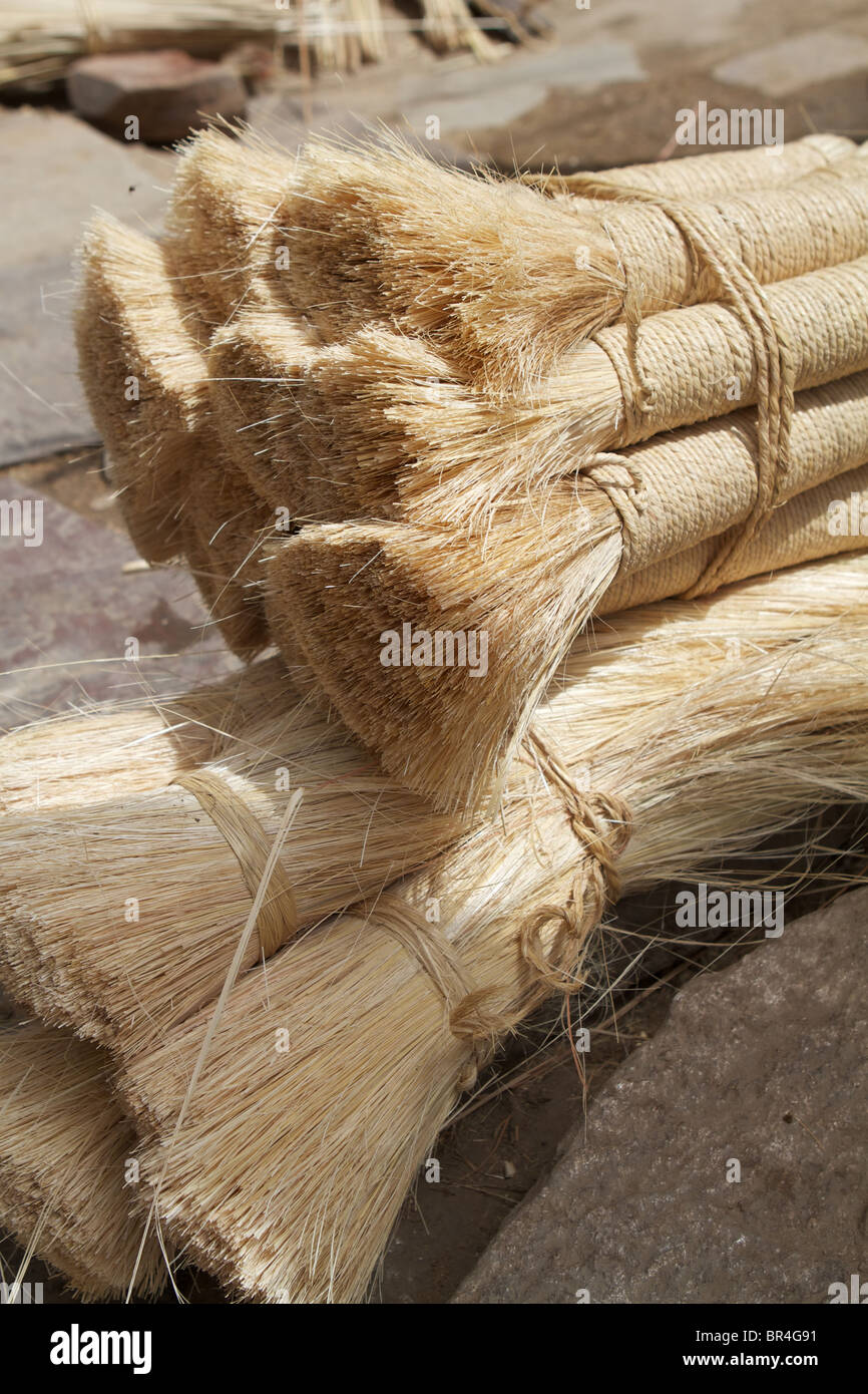 straw for broom Stock Photo Alamy