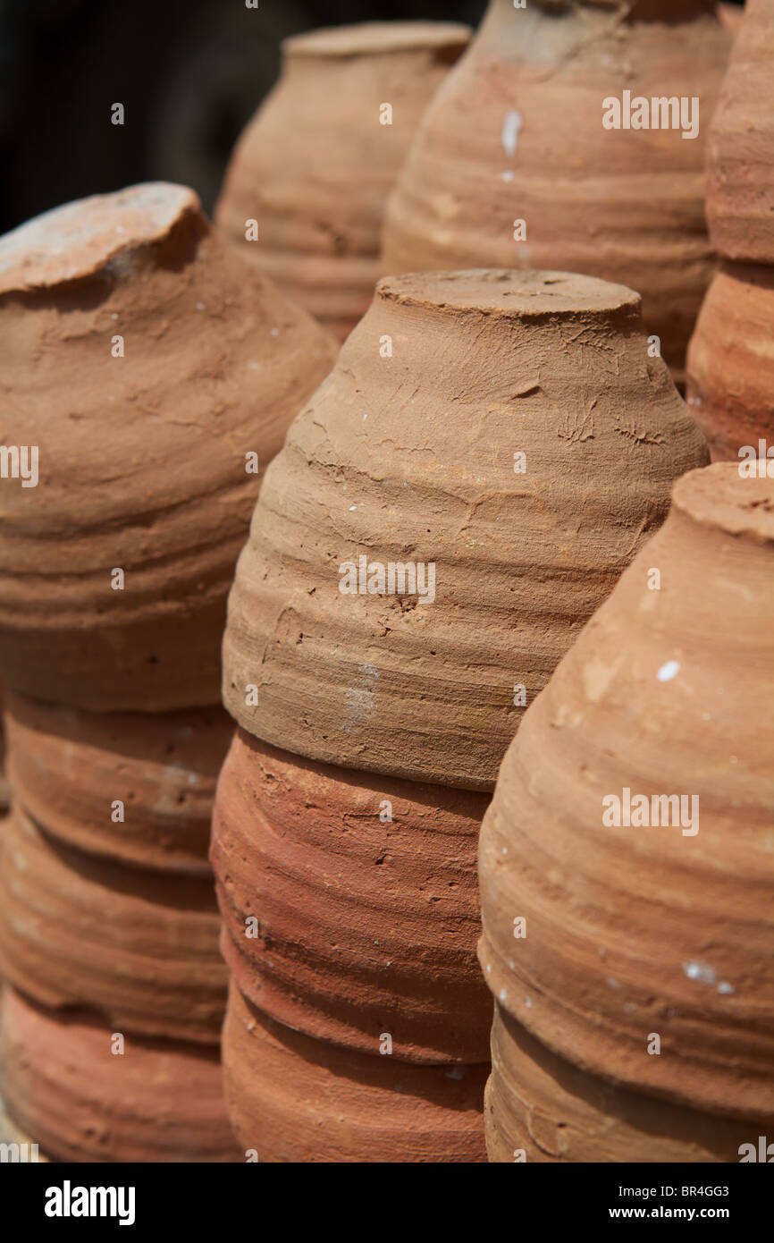 indian clay yogurt bowls Stock Photo Alamy
