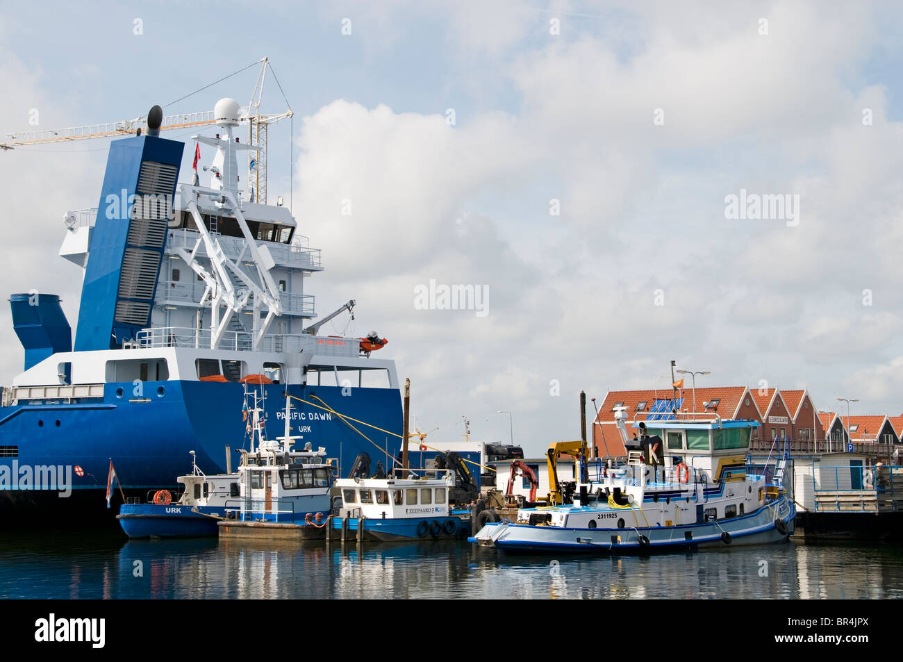 Urk Noordoostpolder ijsselmeer Netherlands fishing town Stock Photo