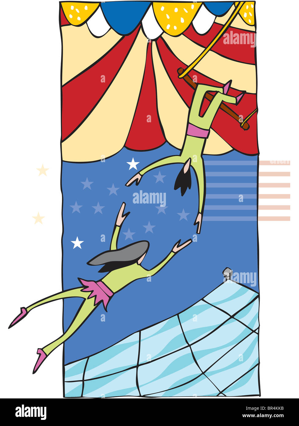 Trapeze acrobats circus hires stock photography and images Alamy