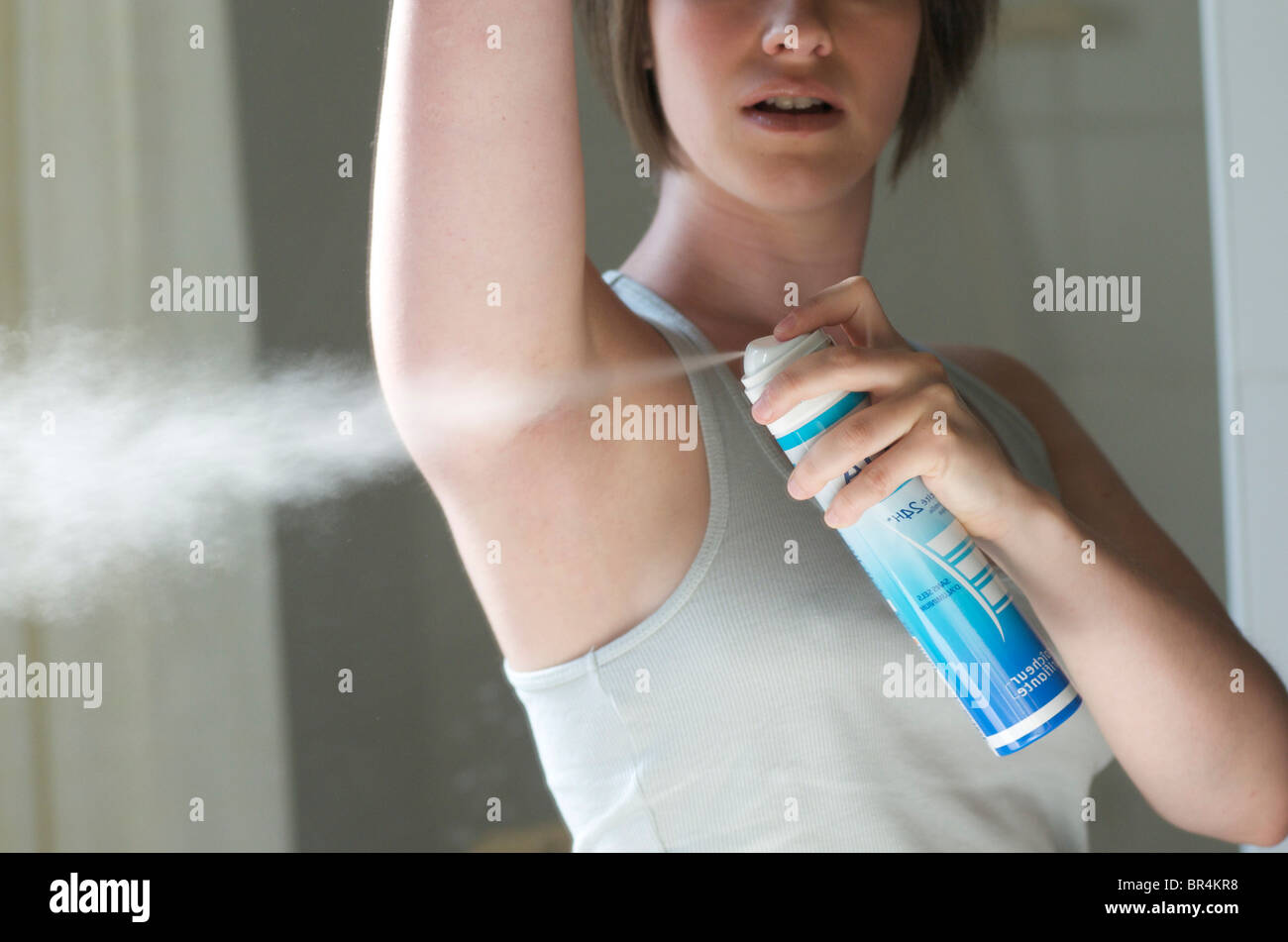 Spraying deodorant hires stock photography and images Alamy