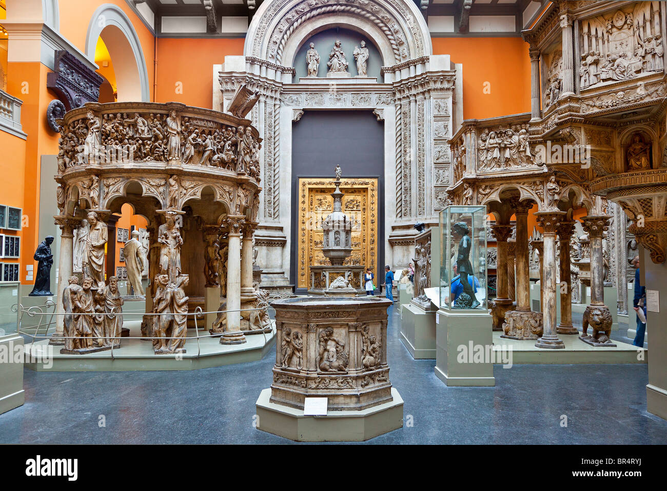 Europe, United Kingdom, England, London, View of the East Cast Court at the Victoria and Albert Museum Stock Photo